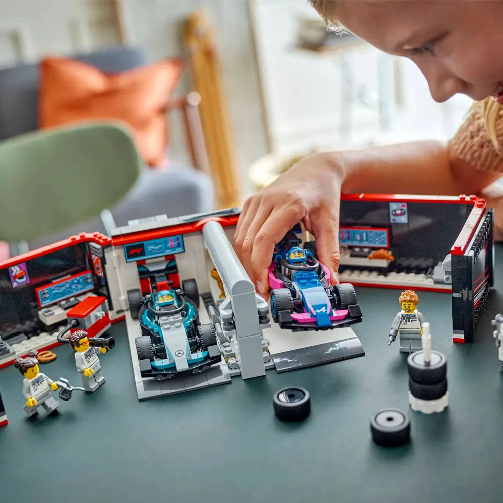LEGO City F1 Garage & Mercedes-AMG & Alpine Cars - 60444