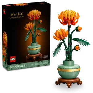 LEGO® Icons Chrysanthemum Flower Decor Building Set, Zero-Maintenance Plant Gift for Adults 10368
