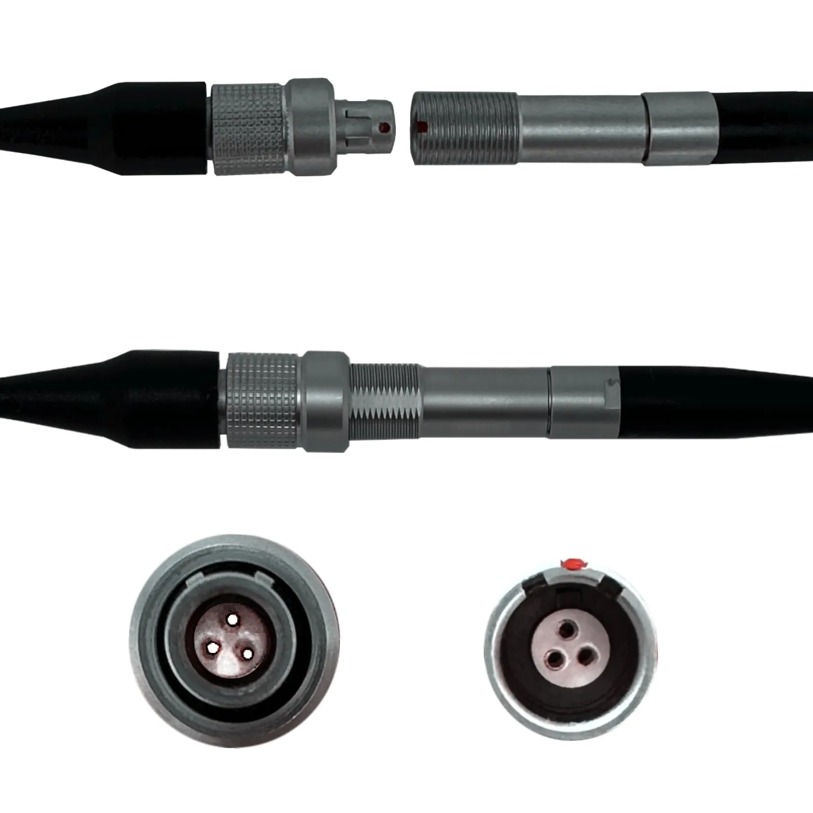 Lemo 3 Pin FVB Microphone Connector for Sennheiser Zaxcom Wisycom Transmitters / Microphones