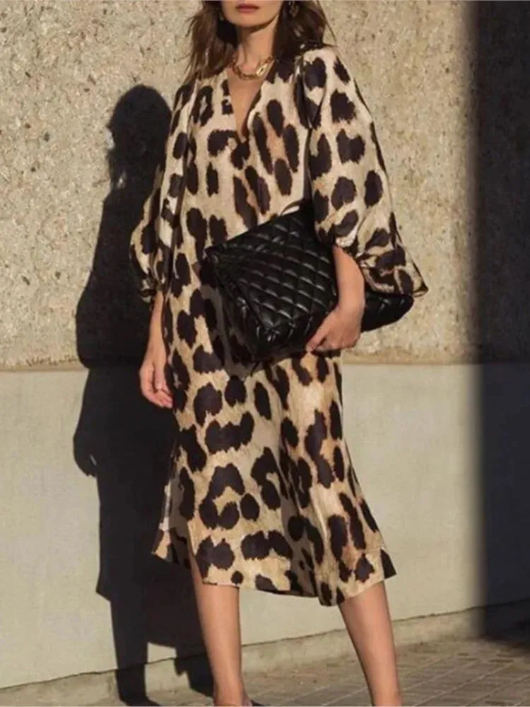 Lena | Leopard Print Dress