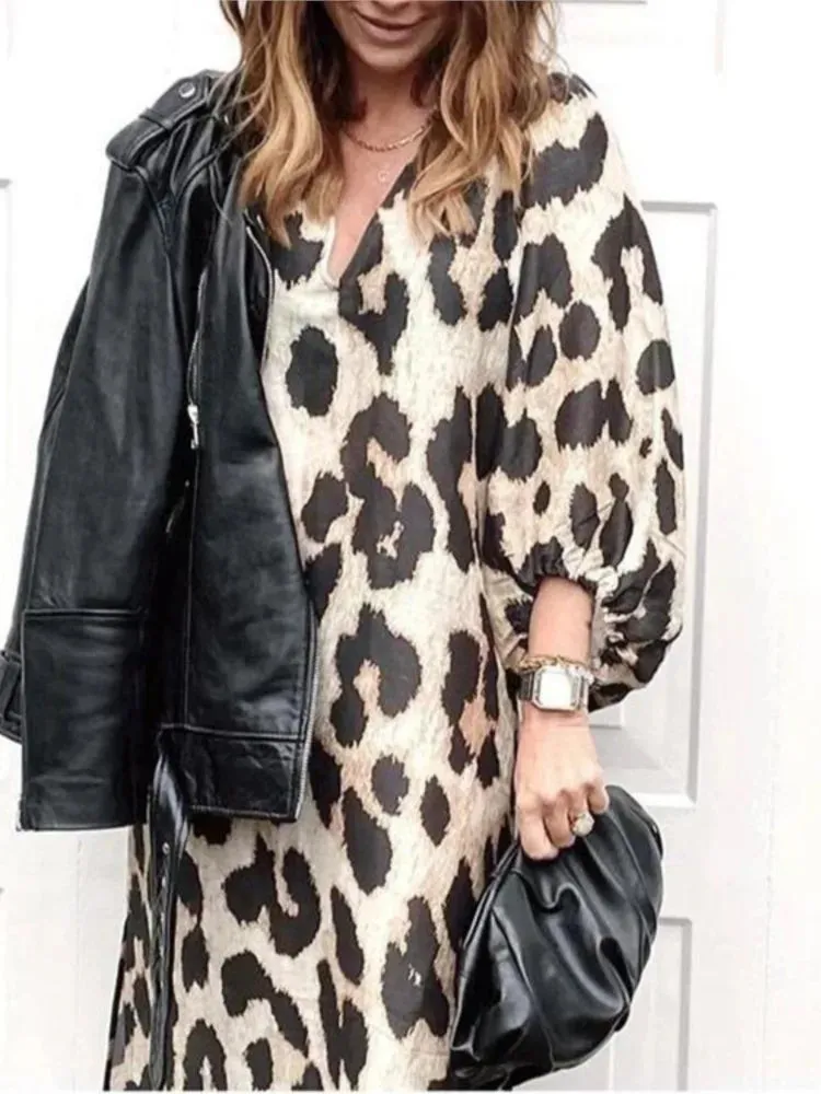 Lena | Leopard Print Dress