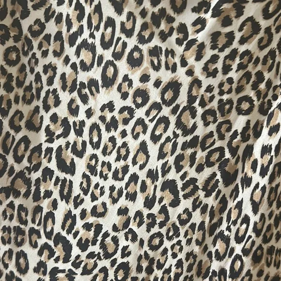 Leopard Print Strapless Maxi Dress