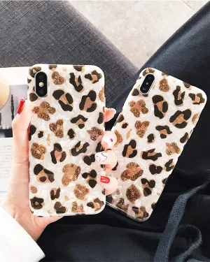 Leopard Soft Silicone Iphone Case