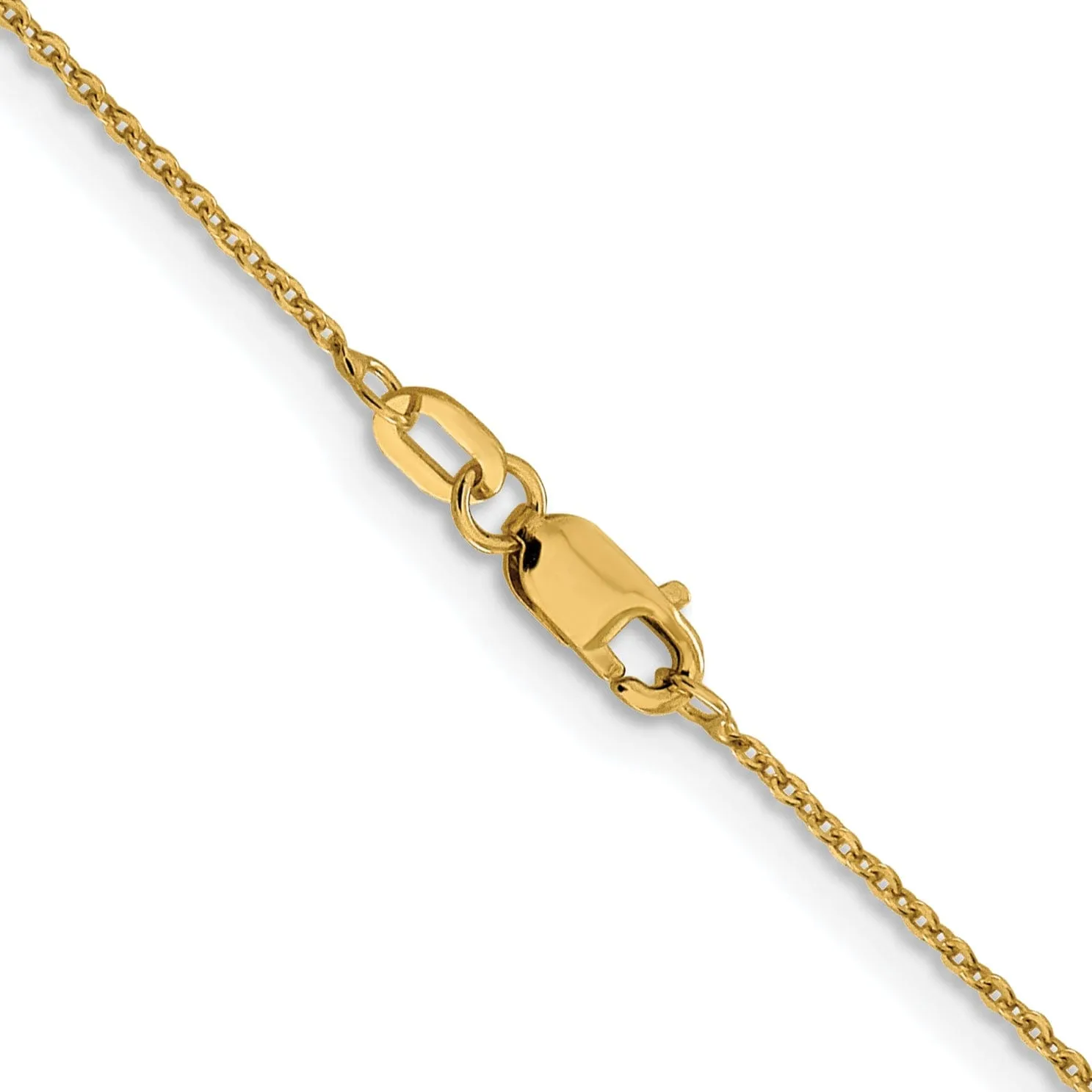 Leslie 10k Yellow Gold 1.3 mm Flat Cable Chain