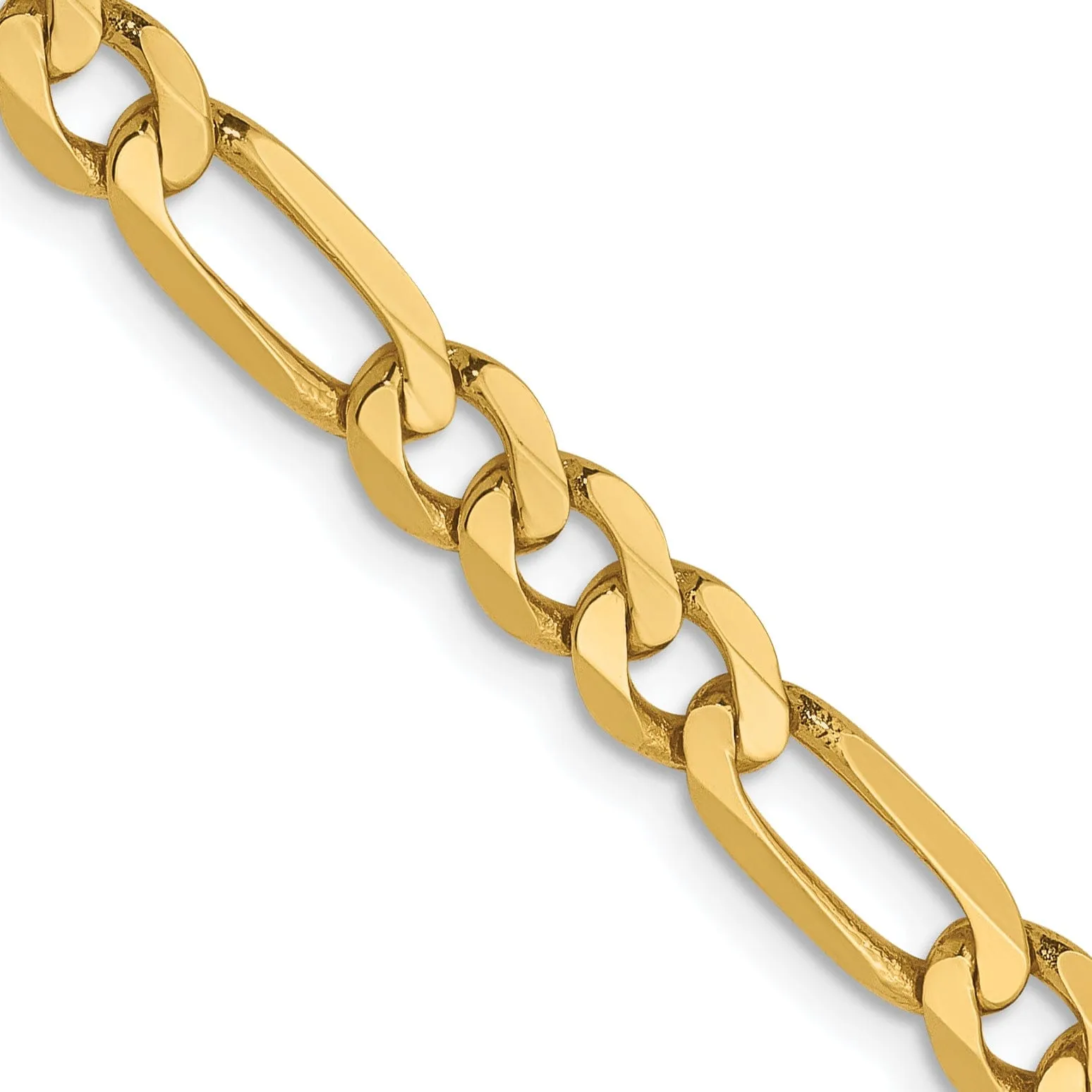 Leslies 14k Yellow Gold 4.75mm Flat Figaro Chain