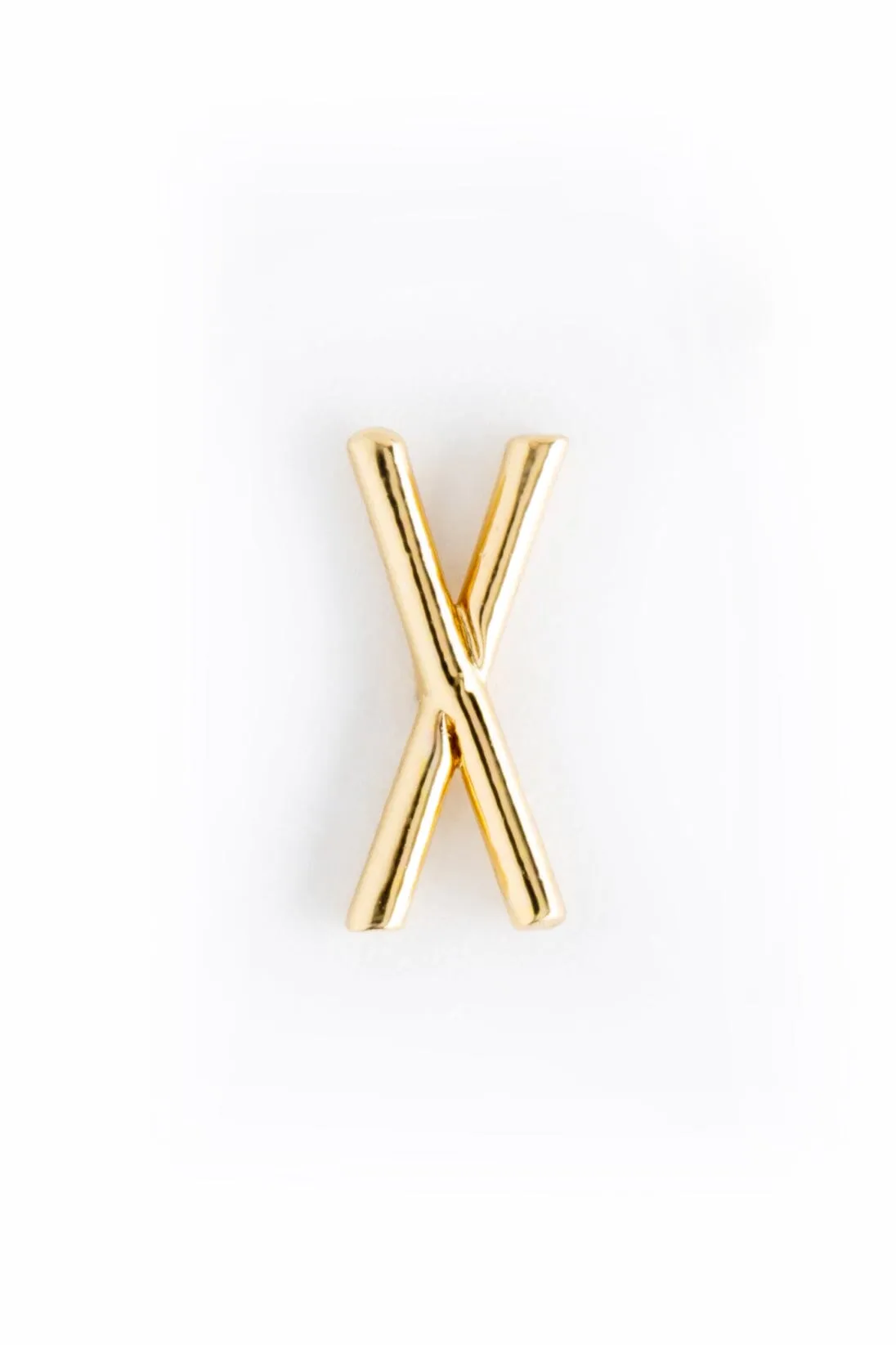 Letter X Gold Condensed Earrings