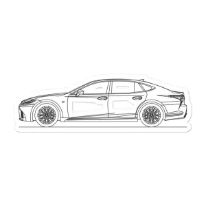 Lexus LS 500h Outline Sticker
