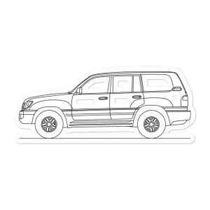 Lexus LX 470 Outline Sticker