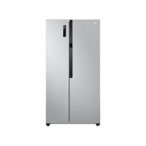 LG 519 L Silver Side by Side Fridge GCFB507PQAM