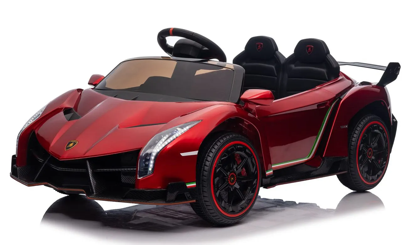 Licensed 2025 Veneno 4x4 Kids Ride On Car 1 Seater | 12V | Upgraded | Leather Seat | Rubber Tires | Remote