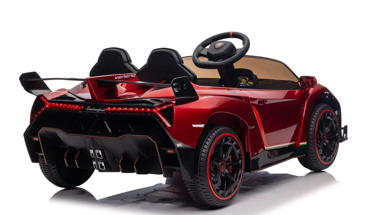 Licensed 2025 Veneno 4x4 Kids Ride On Car 1 Seater | 12V | Upgraded | Leather Seat | Rubber Tires | Remote