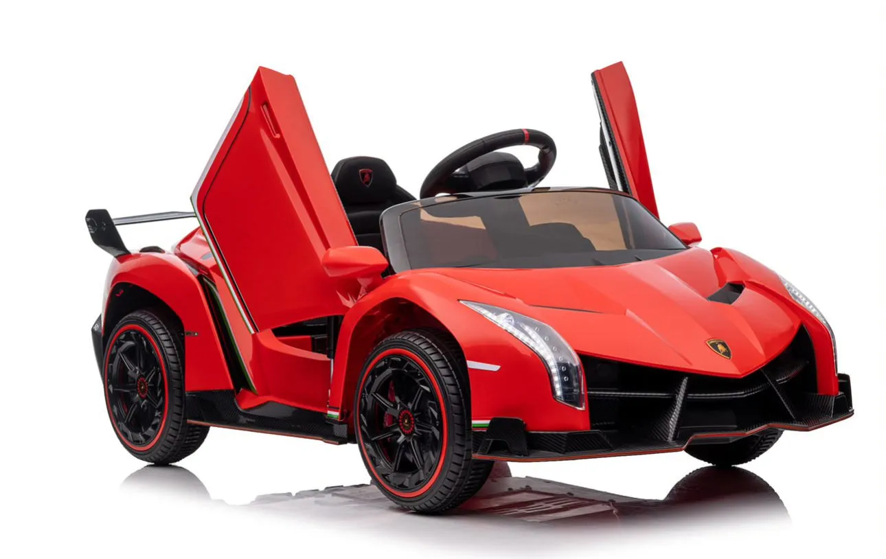 Licensed 2025 Veneno 4x4 Kids Ride On Car 1 Seater | 12V | Upgraded | Leather Seat | Rubber Tires | Remote