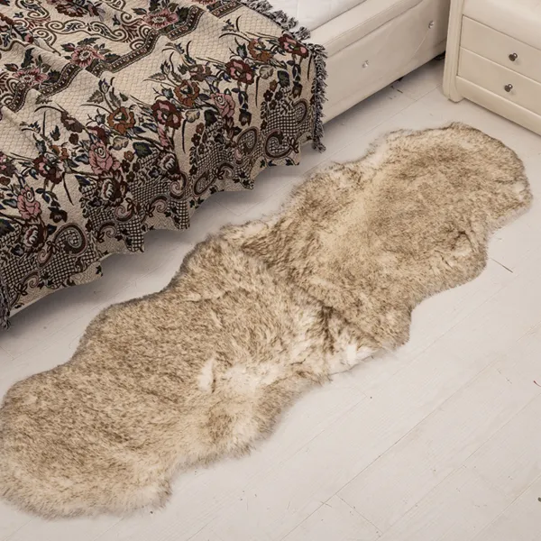 Light Brown Luxury Sheepskin Area Rugs