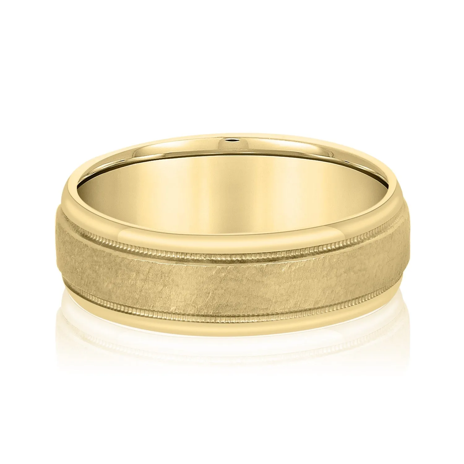 Light Hammer Finished Beveled Edge Men's Band