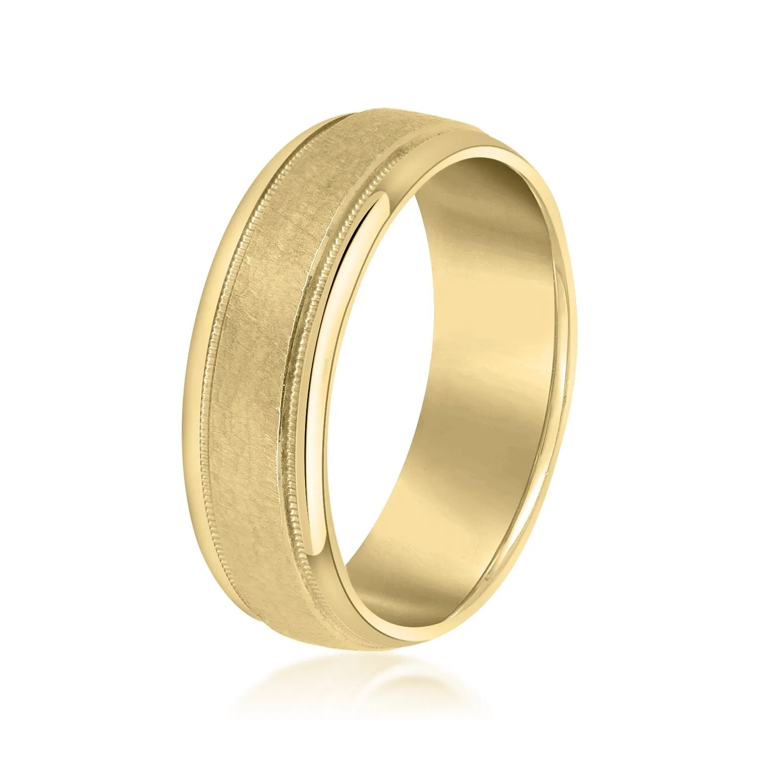 Light Hammer Finished Beveled Edge Men's Band