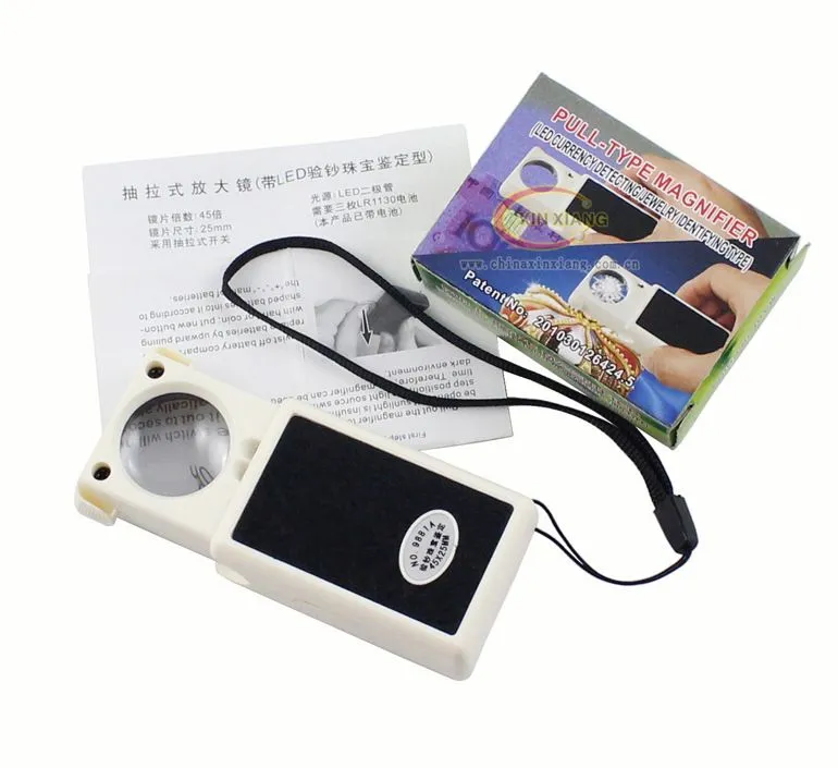Lighted LED Pop-Up Magnifying Glass