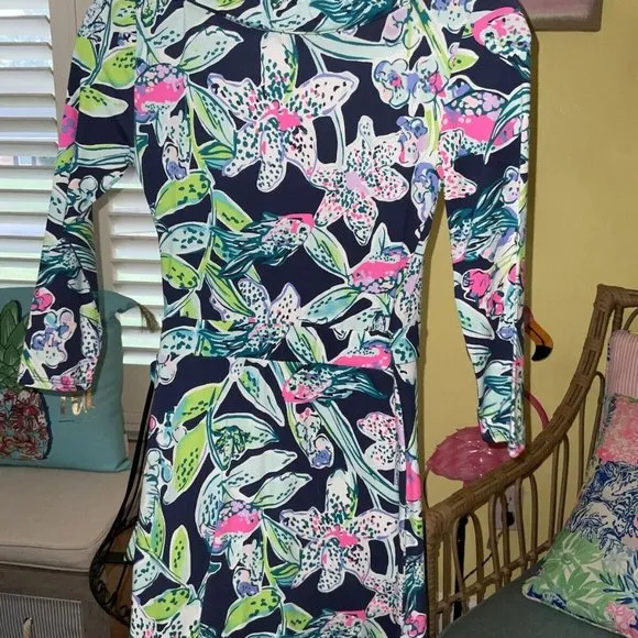 Lilly Pulitzer NWT Jessalynne Wrap Romper Navy Sway This Way $178 Size XXS