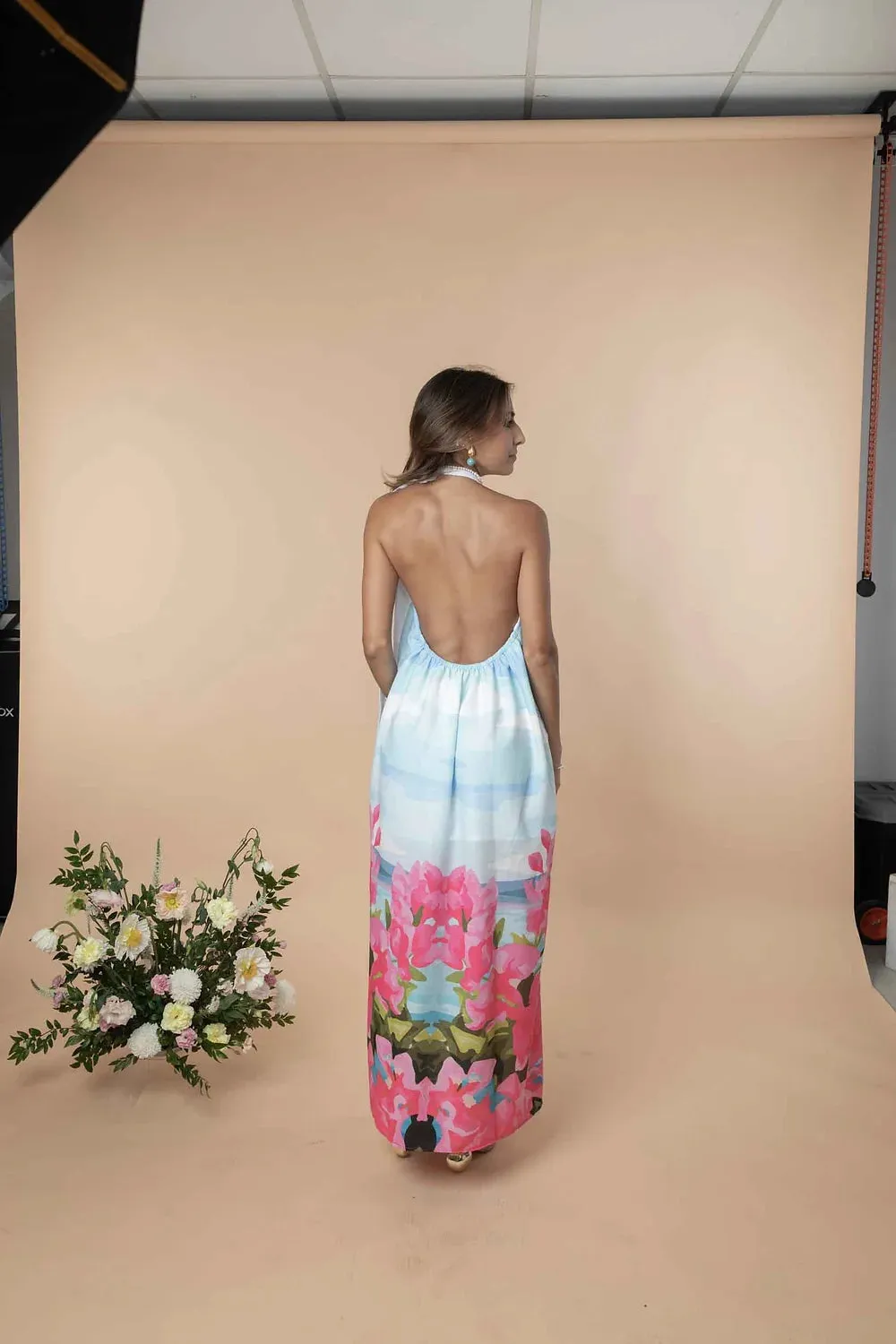 Linen Orchid Midi