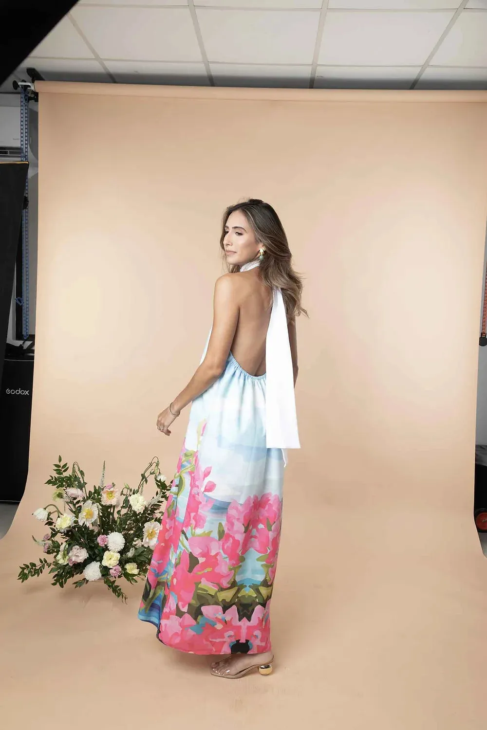 Linen Orchid Midi
