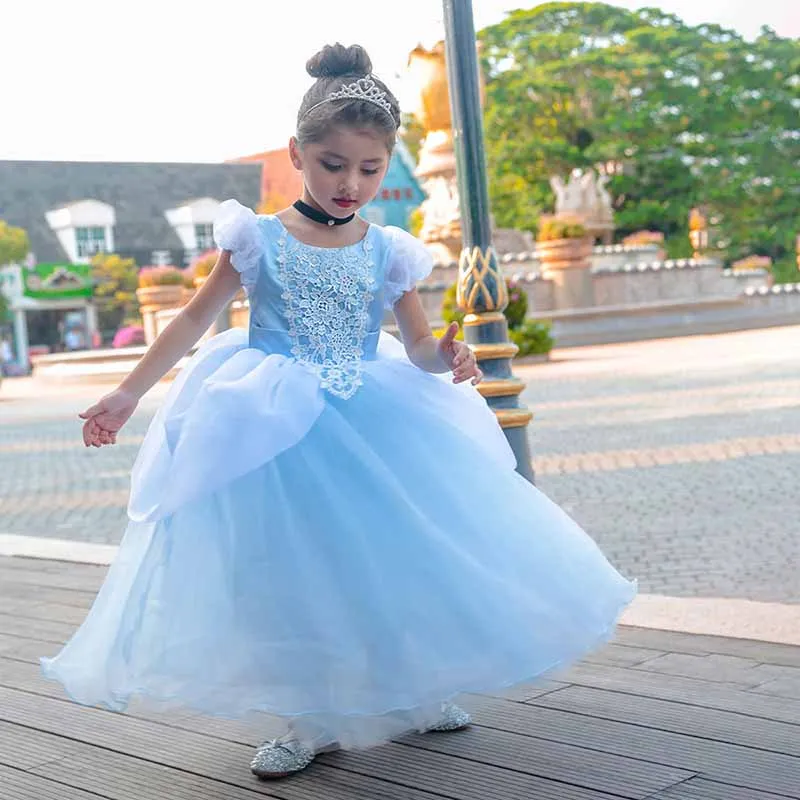 Little Girl Cinderela Princess Dress Halloween Gala Prom