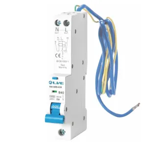 LIVE Electrical RA116C-030 Type A Single Module 16A C Curve 10kA 30mA High Immunity RCBO