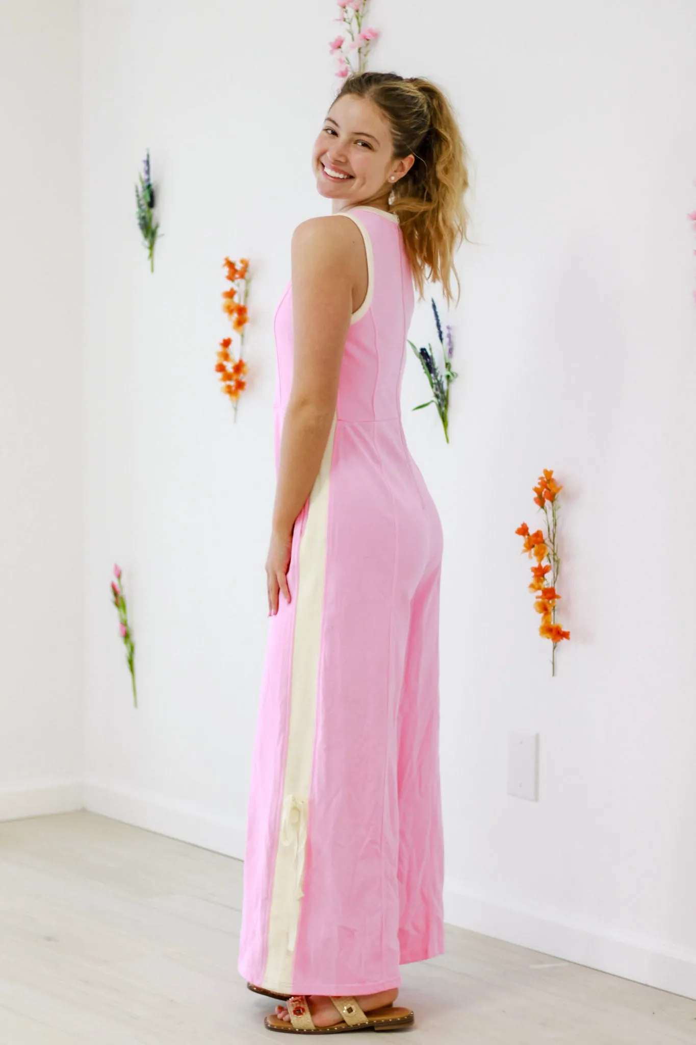 Living My Dreams Jumpsuit in Pink