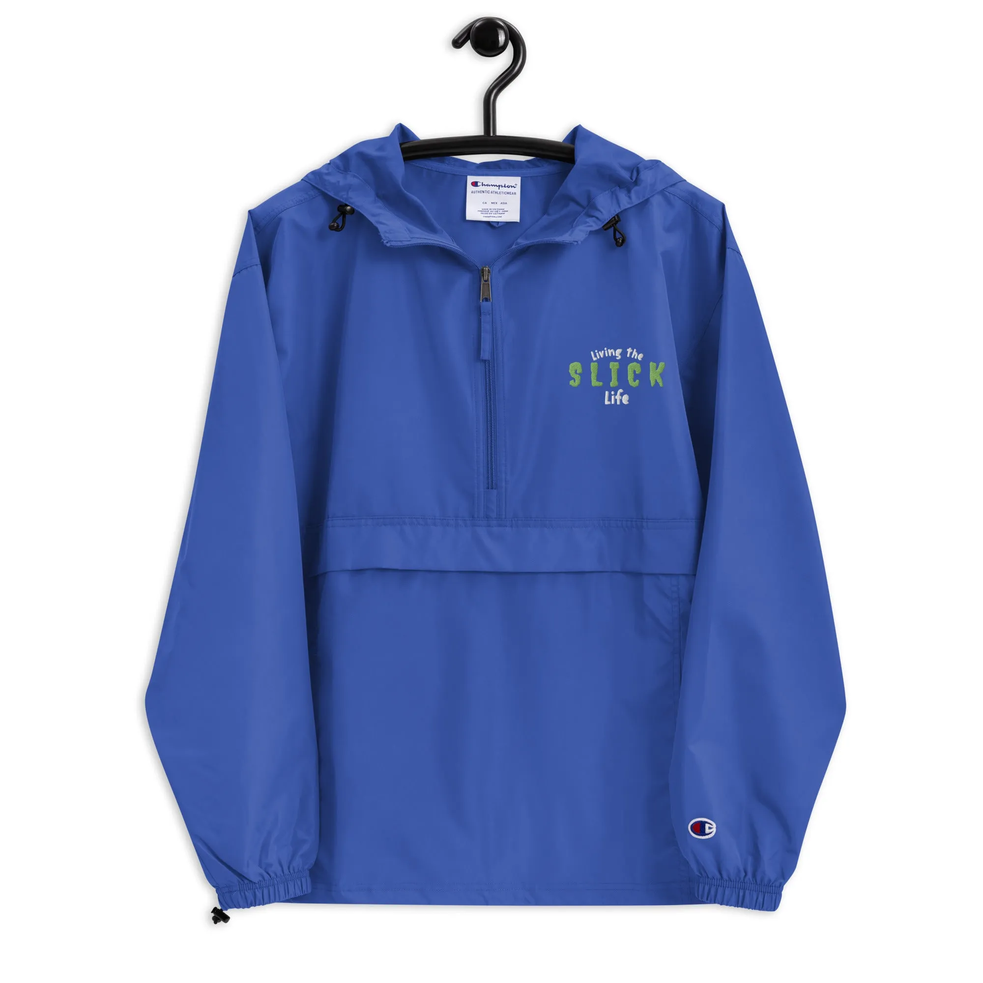Living The Slick Life - Embroidered Windbreaker