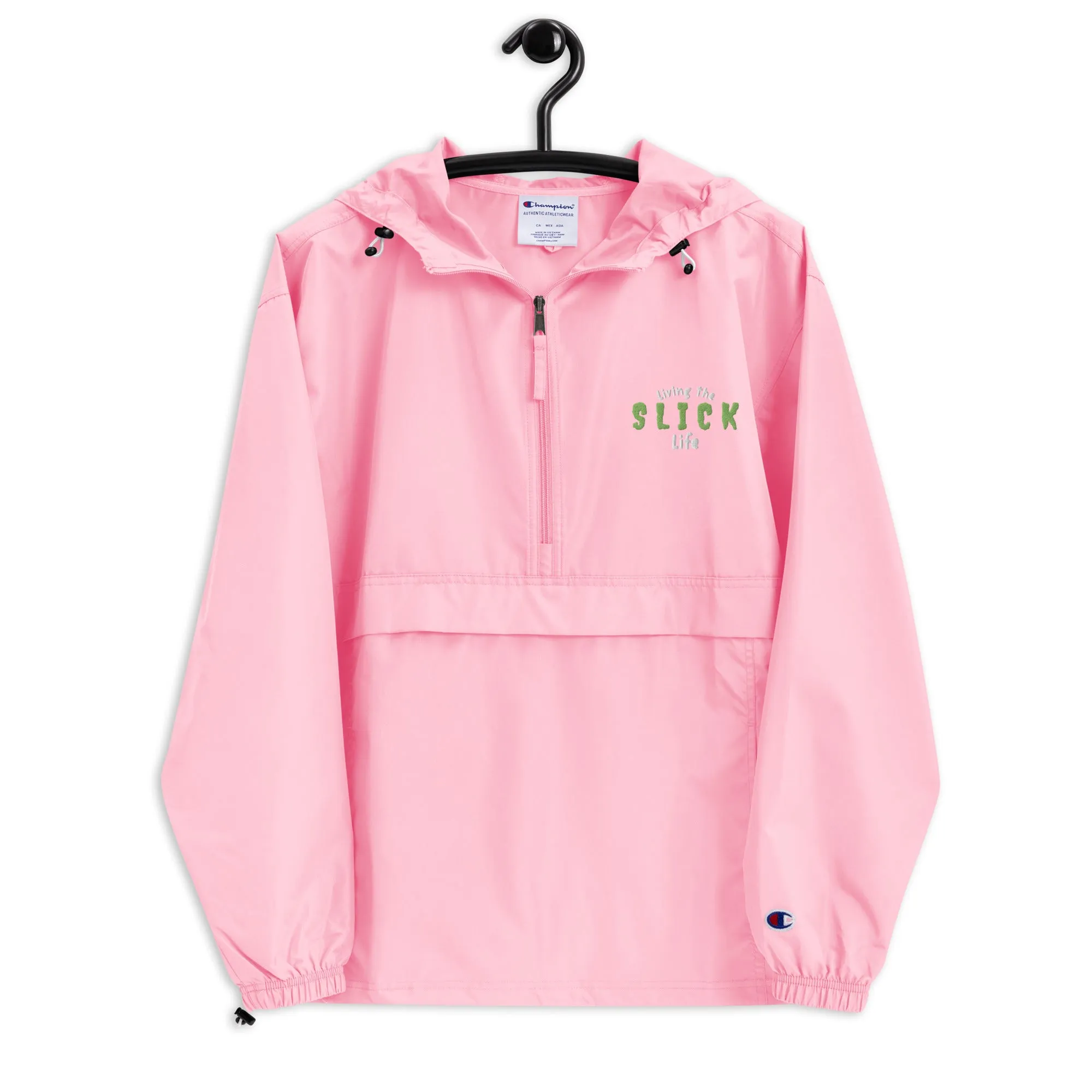 Living The Slick Life - Embroidered Windbreaker