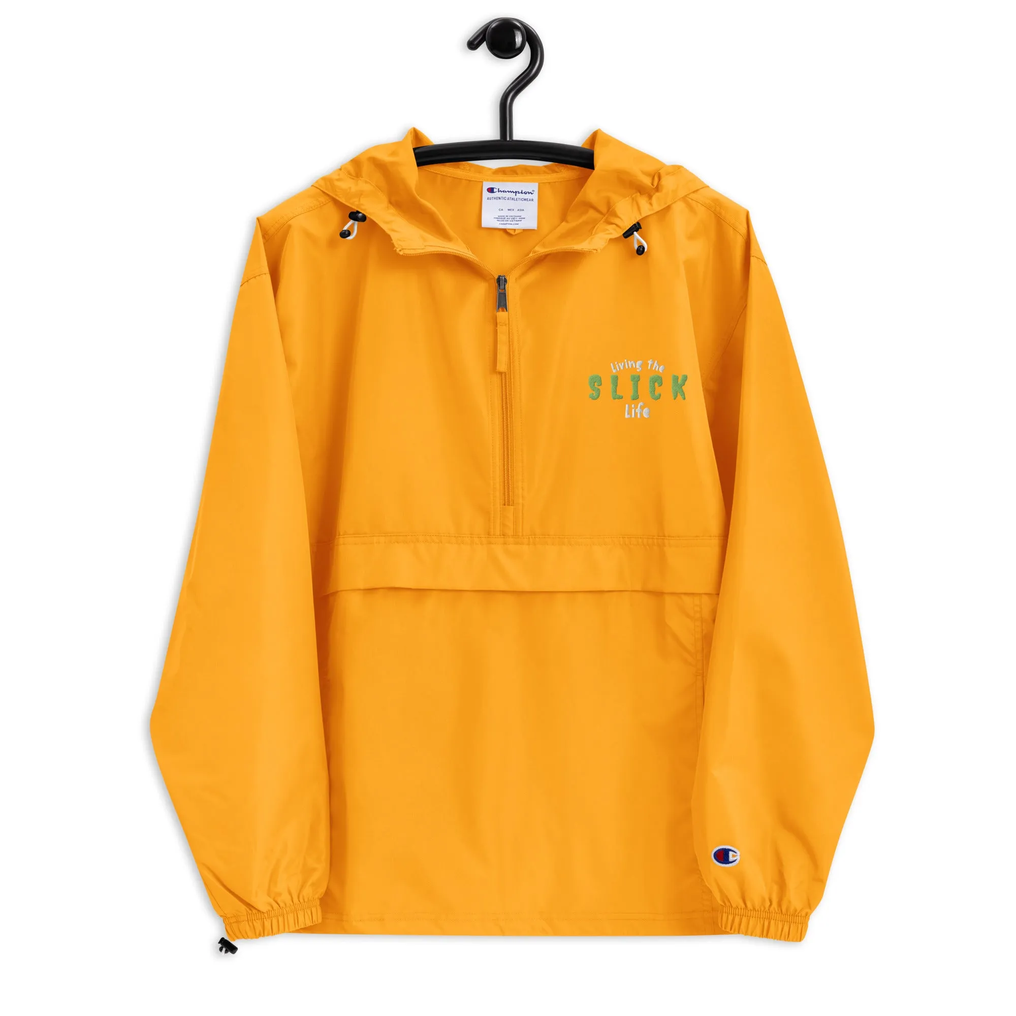 Living The Slick Life - Embroidered Windbreaker