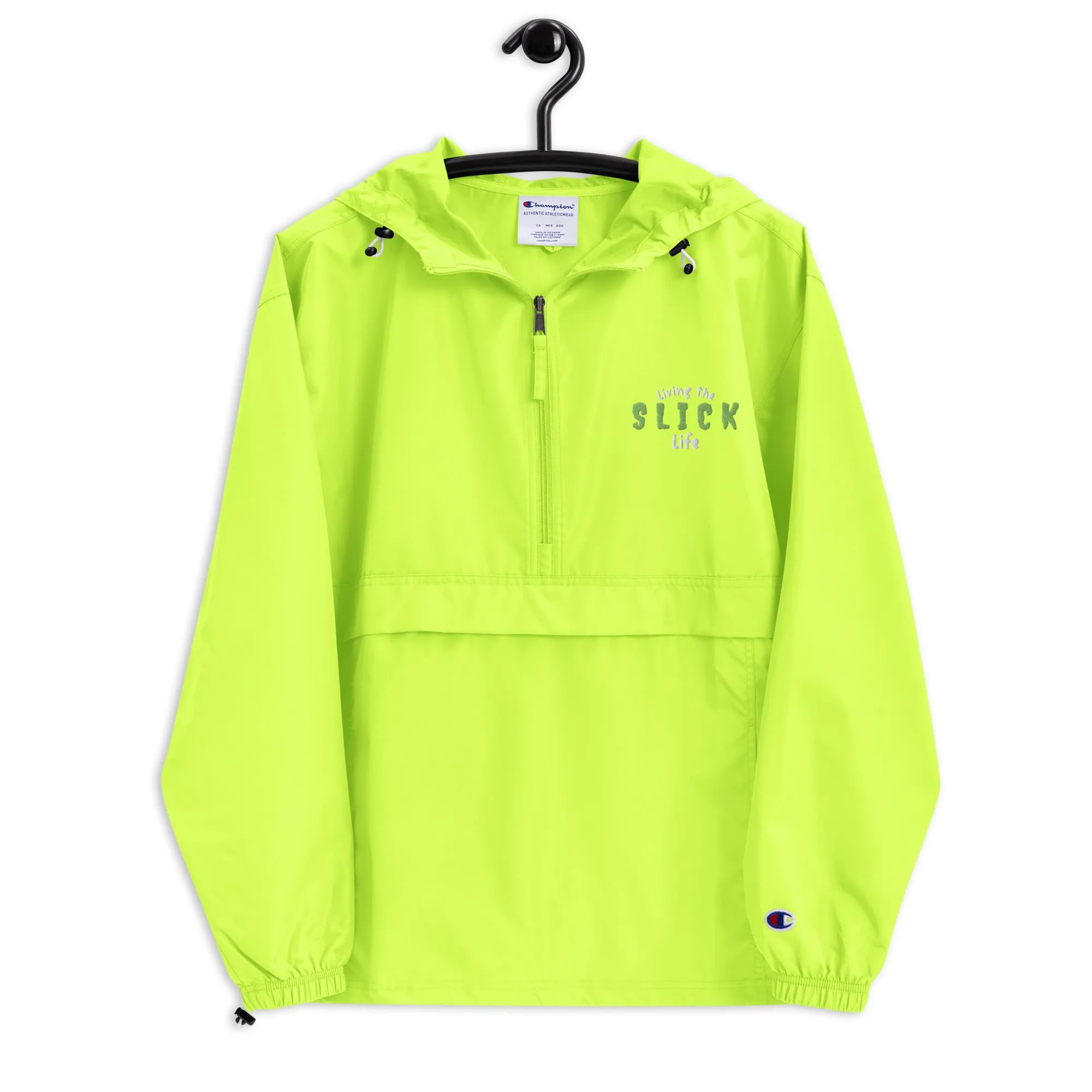 Living The Slick Life - Embroidered Windbreaker
