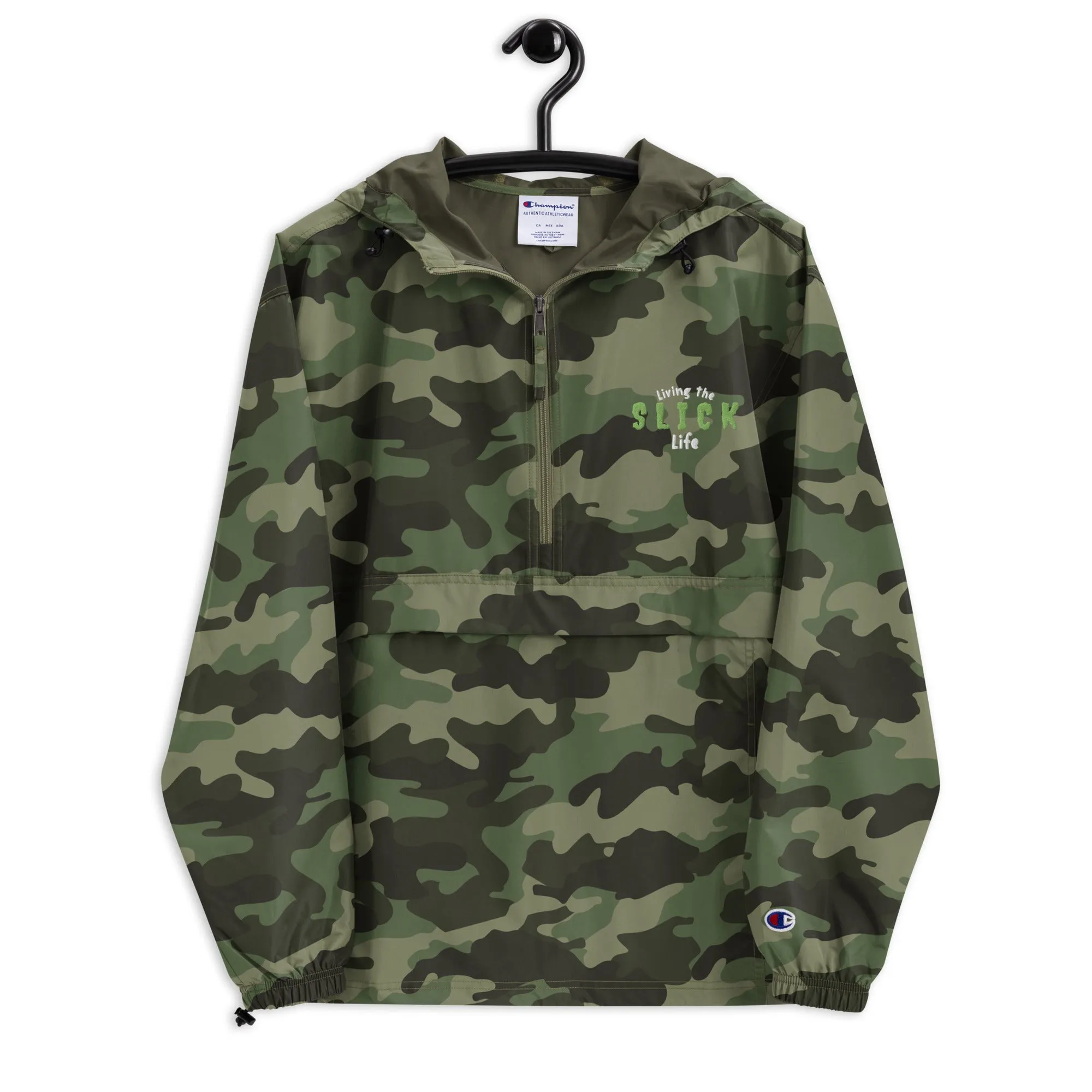 Living The Slick Life - Embroidered Windbreaker