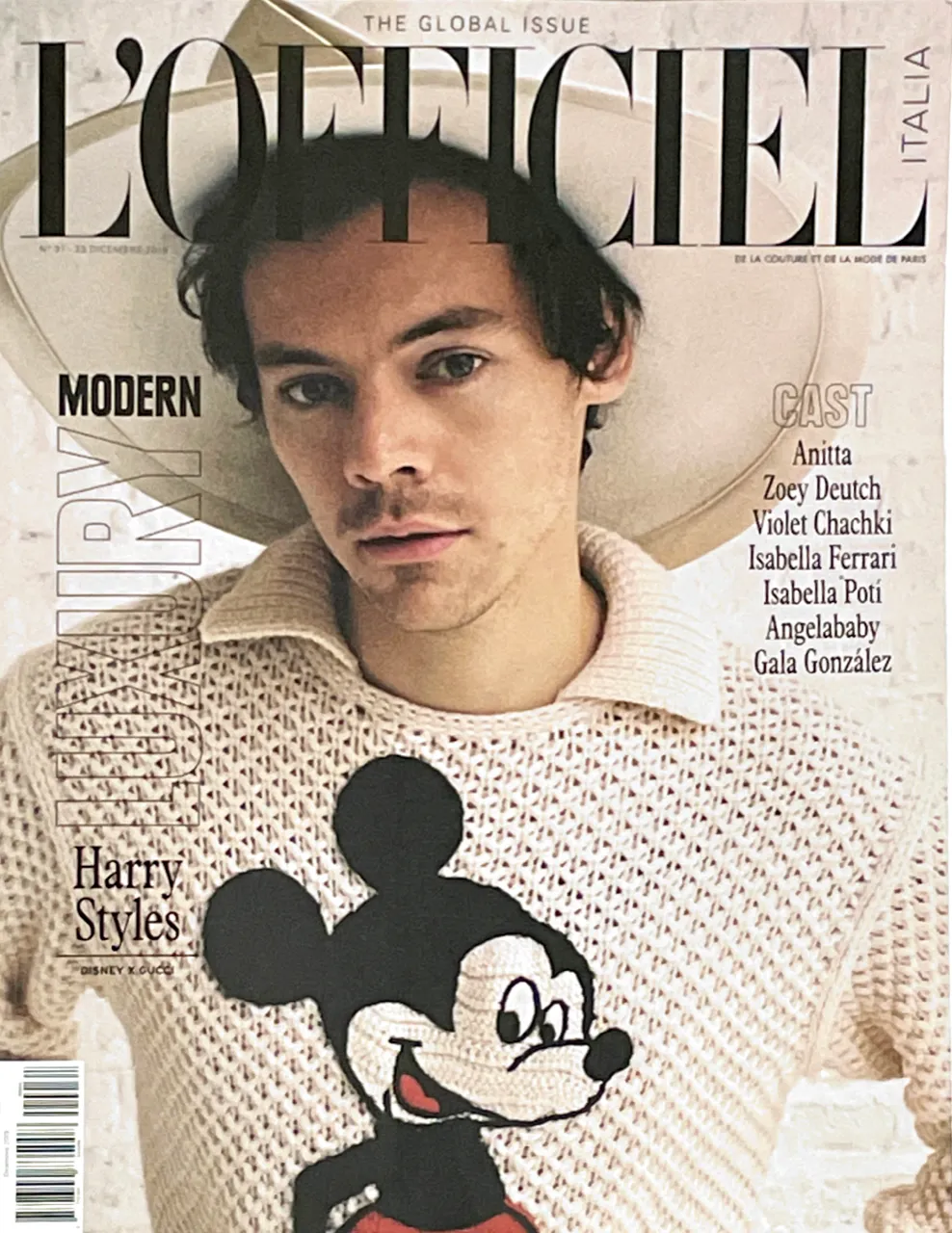 L'OFFICIEL ITALIA Magazine Winter 2019 HARRY STYLES Anitta GALA GONZALEZ New