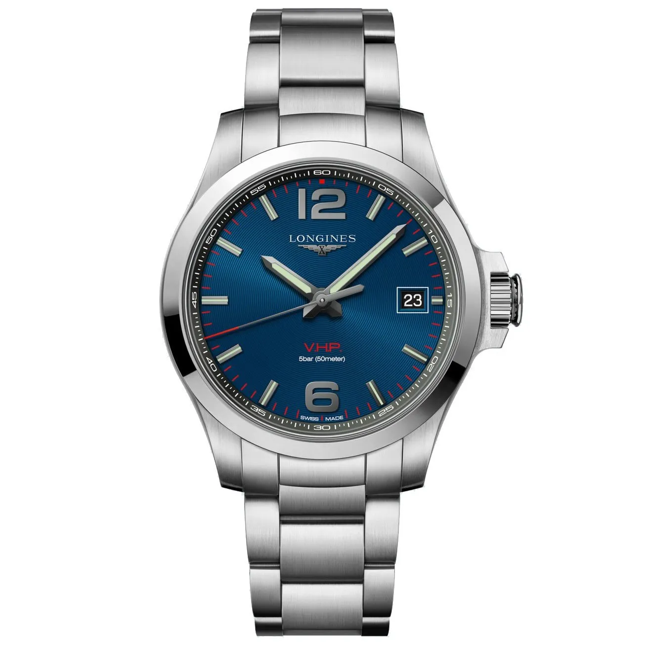 Longines CONQUEST V.H.P. 41mm Blue Quartz Steel L3.716.4.96.6