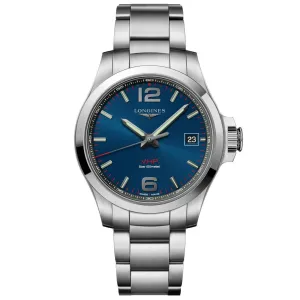 Longines CONQUEST V.H.P. 41mm Blue Quartz Steel L3.716.4.96.6