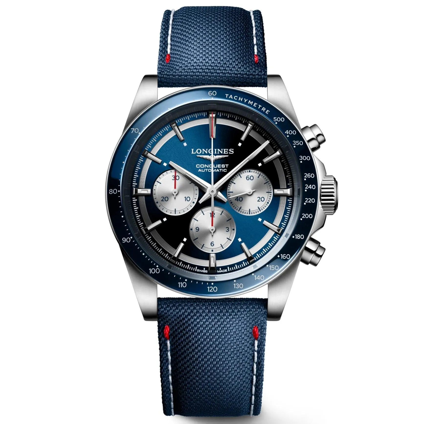 LONGINES CONQUEST WATCH MARCO ODERMATT Edition 42mm Automatic Blue Steel L3.835.4.91.2