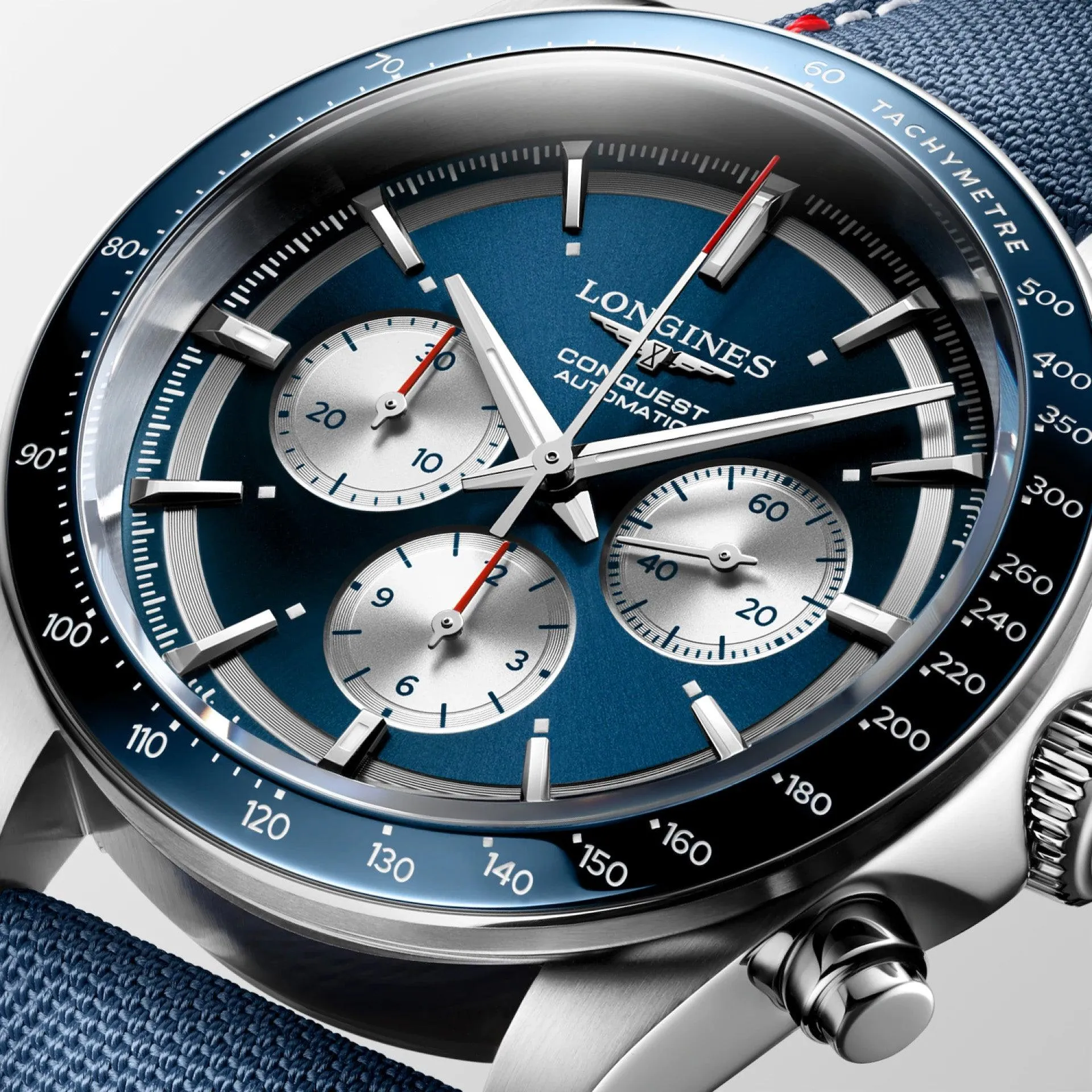 LONGINES CONQUEST WATCH MARCO ODERMATT Edition 42mm Automatic Blue Steel L3.835.4.91.2
