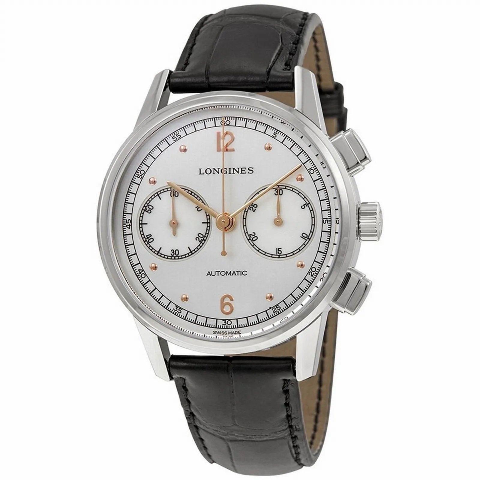 LONGINES HERITAGE CHRONOGRAPH 1940 Automatic Silver Steel L2.814.4.76.0