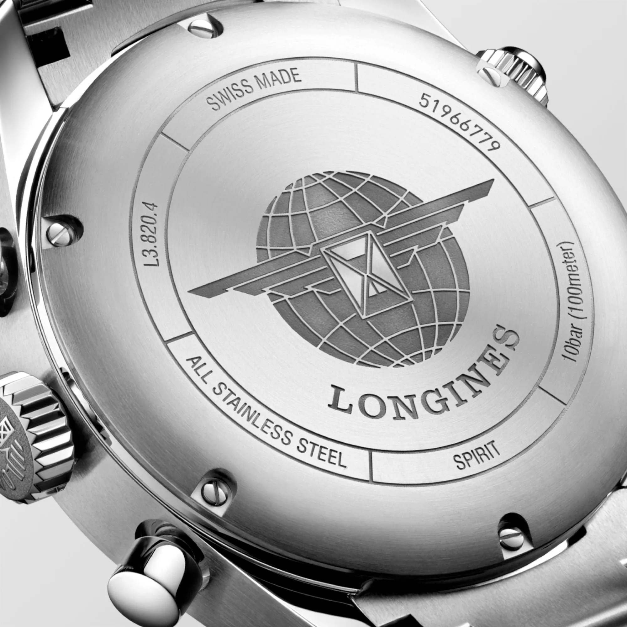 Longines Longines Spirit 42mm Automatic Silver Steel L3.820.4.73.6