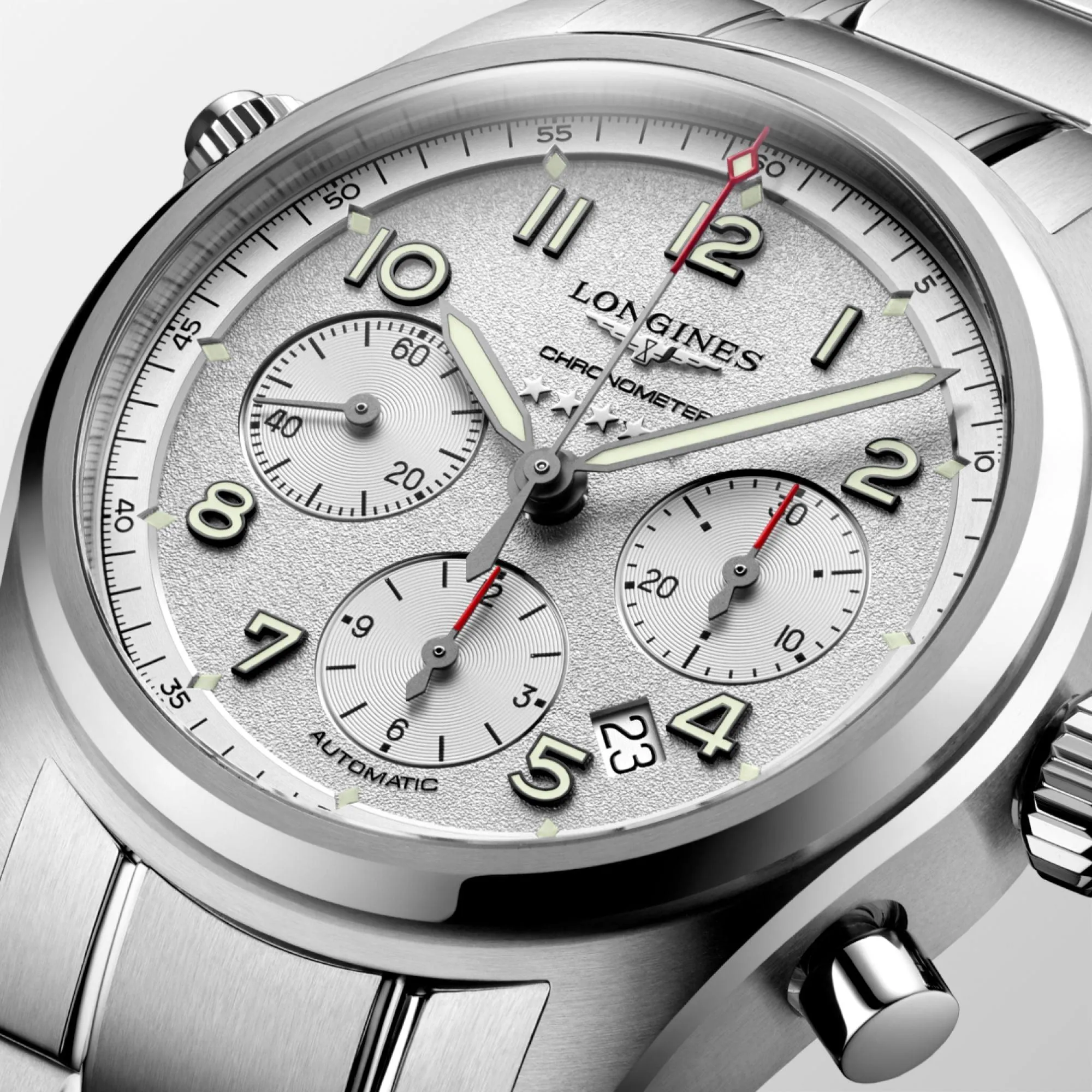 Longines Longines Spirit 42mm Automatic Silver Steel L3.820.4.73.6