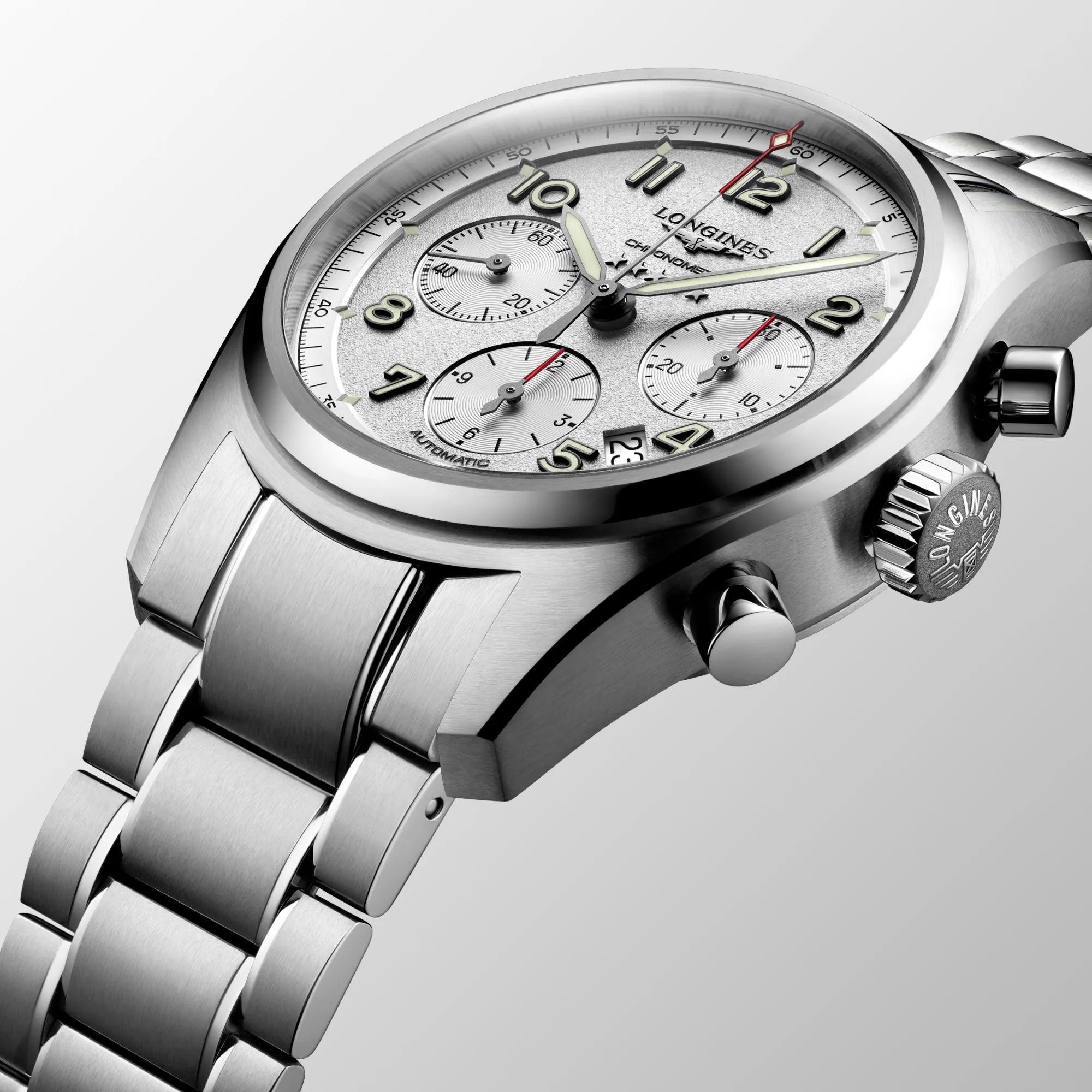 Longines Longines Spirit 42mm Automatic Silver Steel L3.820.4.73.6