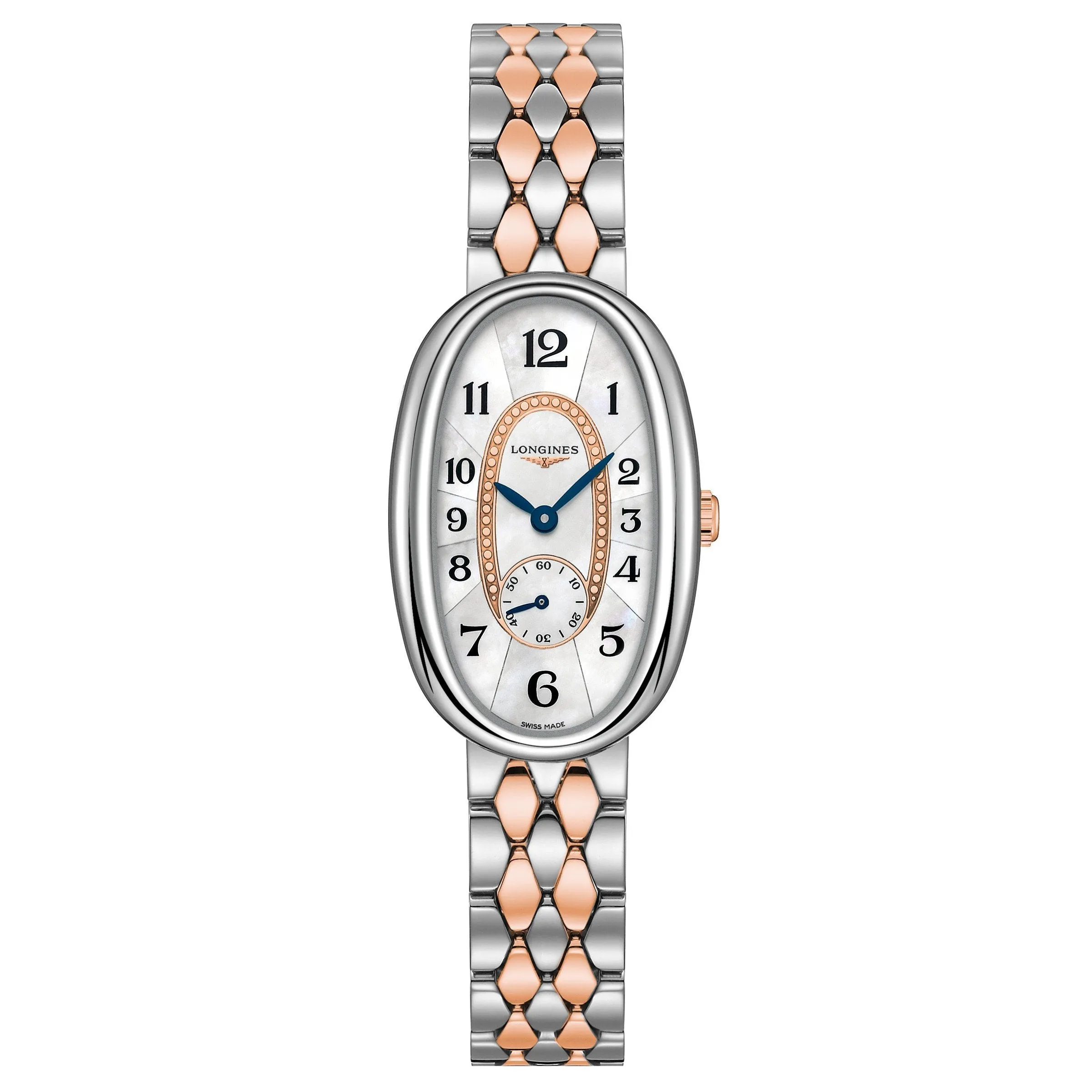 Longines Longines Symphonette watch 21.90x34.00mm Madreper Perf Quartz Steel And Gold 18kt L2.306.5.83.7
