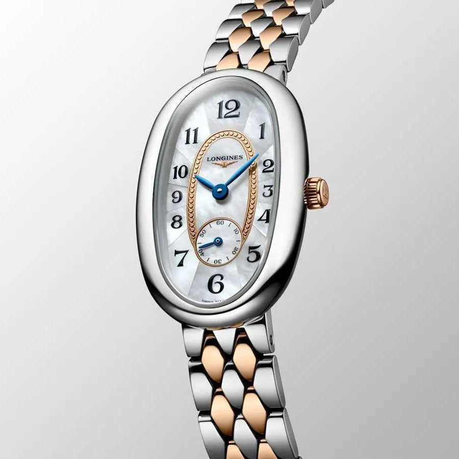 Longines Longines Symphonette watch 21.90x34.00mm Madreper Perf Quartz Steel And Gold 18kt L2.306.5.83.7