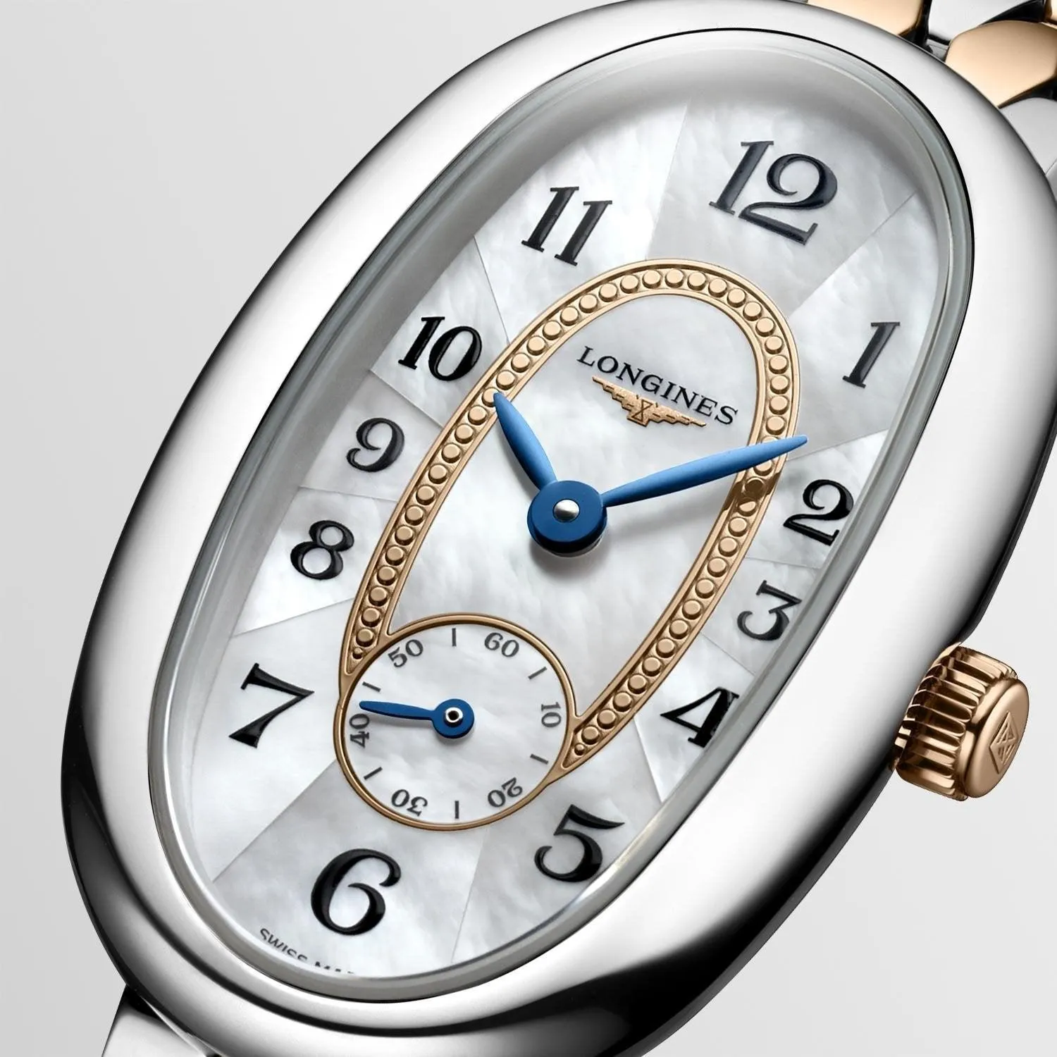 Longines Longines Symphonette watch 21.90x34.00mm Madreper Perf Quartz Steel And Gold 18kt L2.306.5.83.7