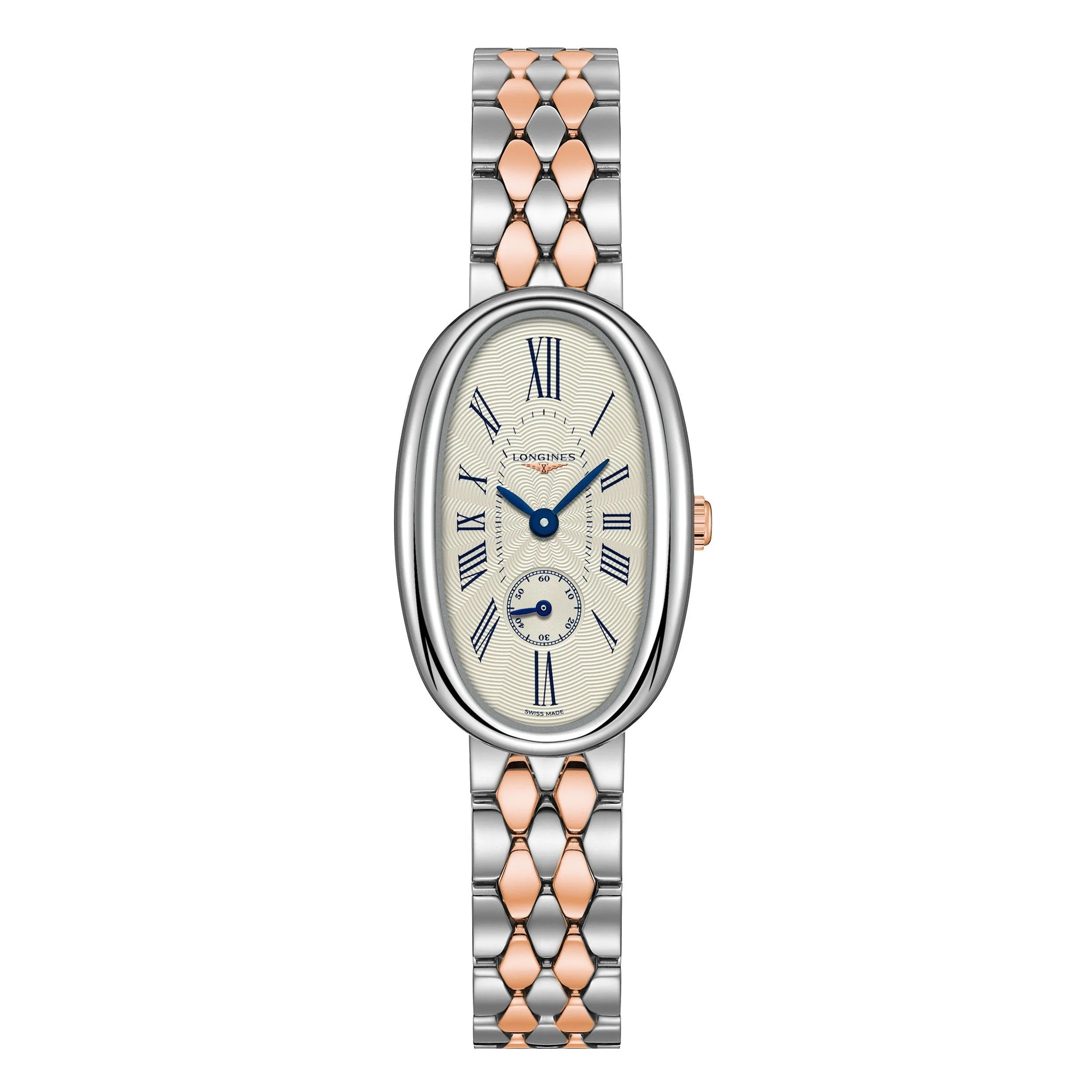 Longines Longines Symphonette watch 21.90x34.00mm silver quartz gold steel 18kt L2.306.5.71.7