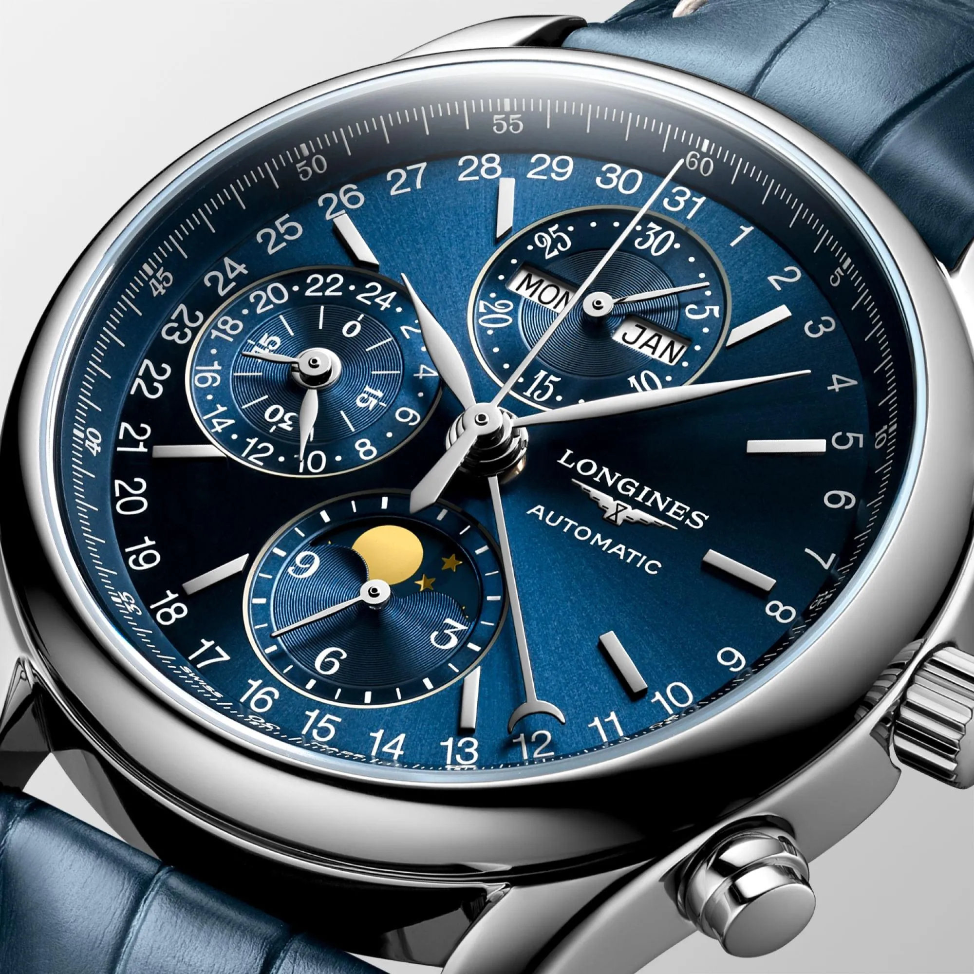 LONGINES MASTER COLLECTION 40MM WATCH Automatic Blue Steel L2.673.4.92.0