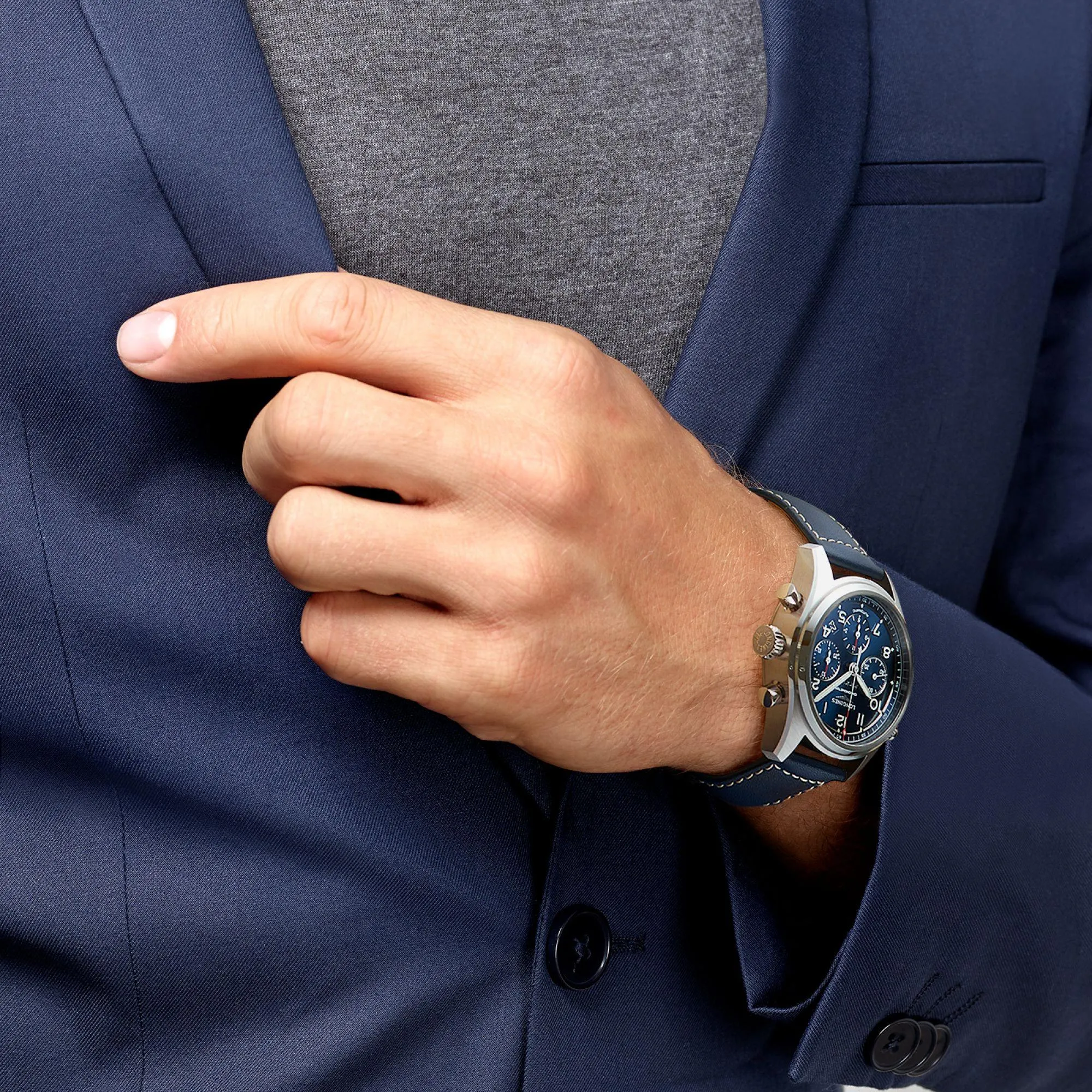 LONGINES SPIRIT WATCH SPRIGHTS 42mm Blue Automatic Steel L3.820.4.93.0