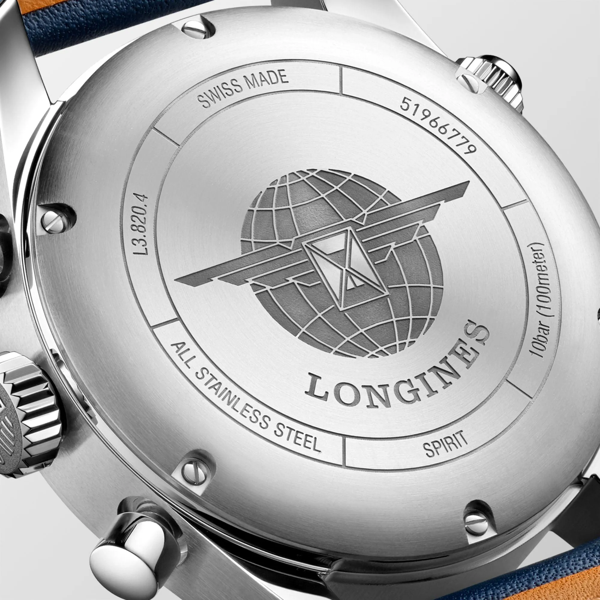LONGINES SPIRIT WATCH SPRIGHTS 42mm Blue Automatic Steel L3.820.4.93.0