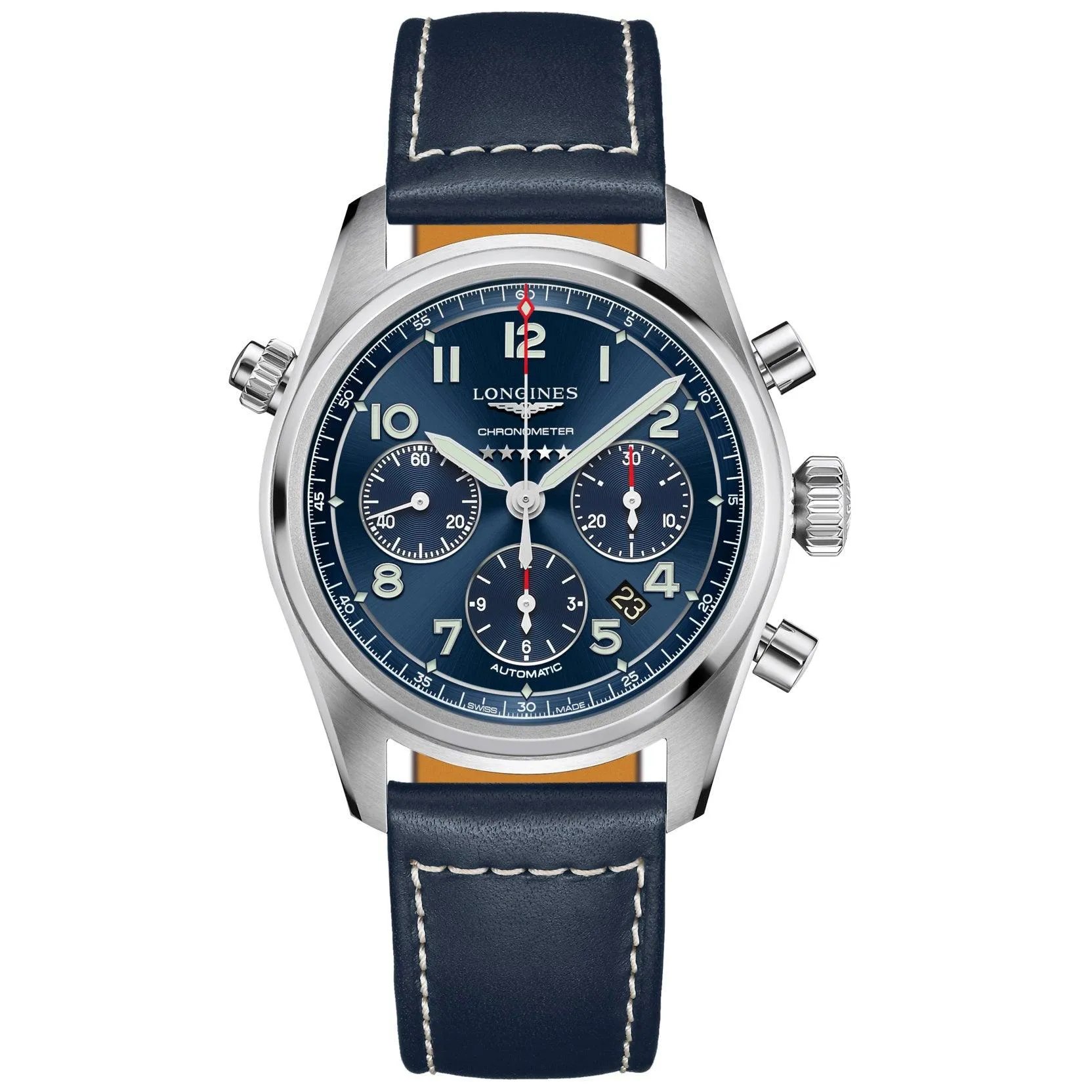 LONGINES SPIRIT WATCH SPRIGHTS 42mm Blue Automatic Steel L3.820.4.93.0