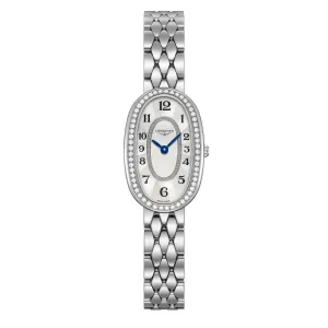 Longines watch Longines Symphonette 18.90x29.40mm Madreperper Diamonds Quartz Steel L2.305.0.83.6
