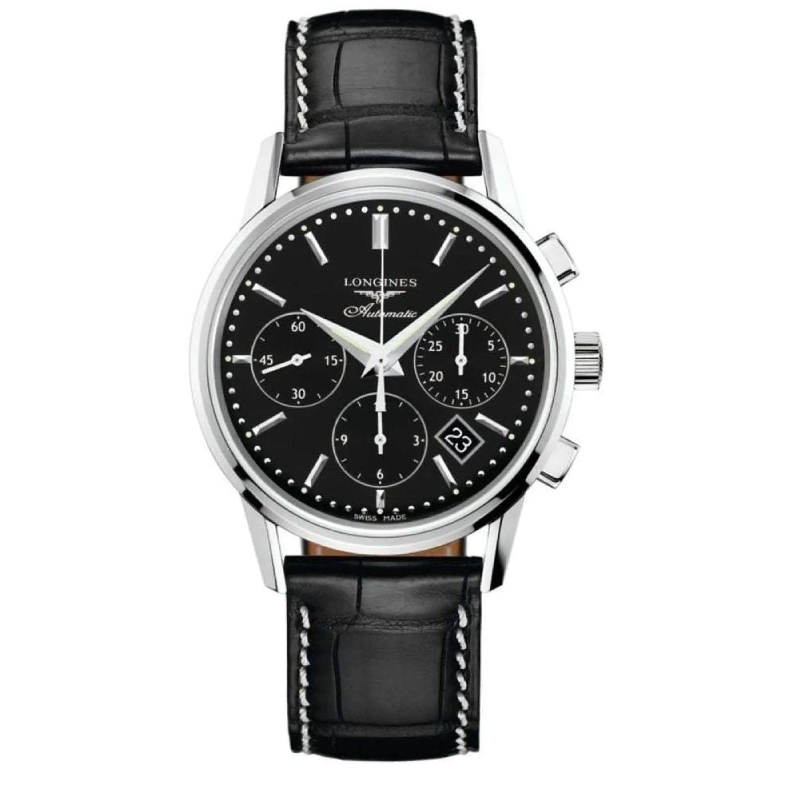 Longines watch The Column Wheel Chronograph 40mm Black Automatic Steel L2.749.4.52.0